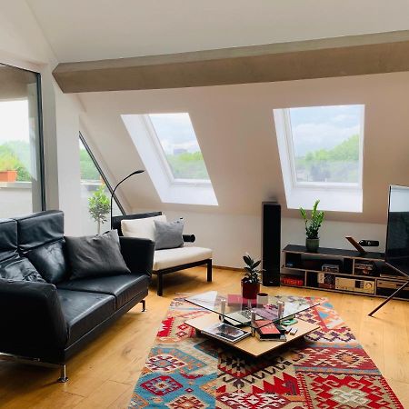 Exklusives Penthouse Im Ehemaligen Bunker Apartment Hannover Bagian luar foto