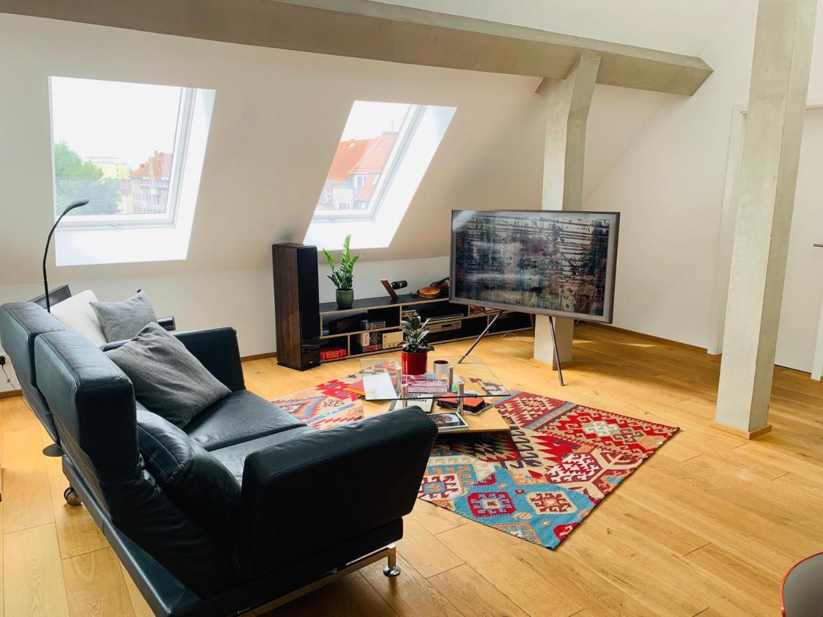 Exklusives Penthouse Im Ehemaligen Bunker Apartment Hannover Bagian luar foto