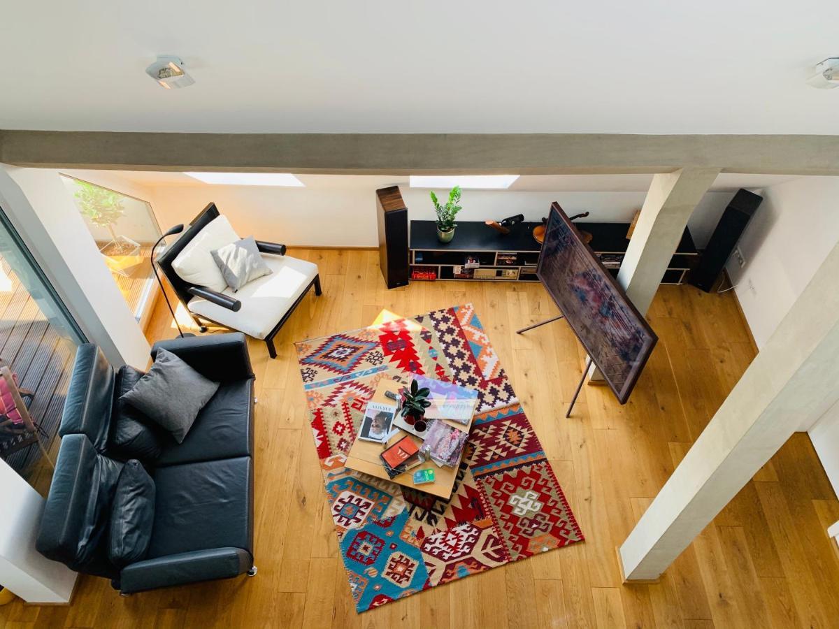 Exklusives Penthouse Im Ehemaligen Bunker Apartment Hannover Bagian luar foto